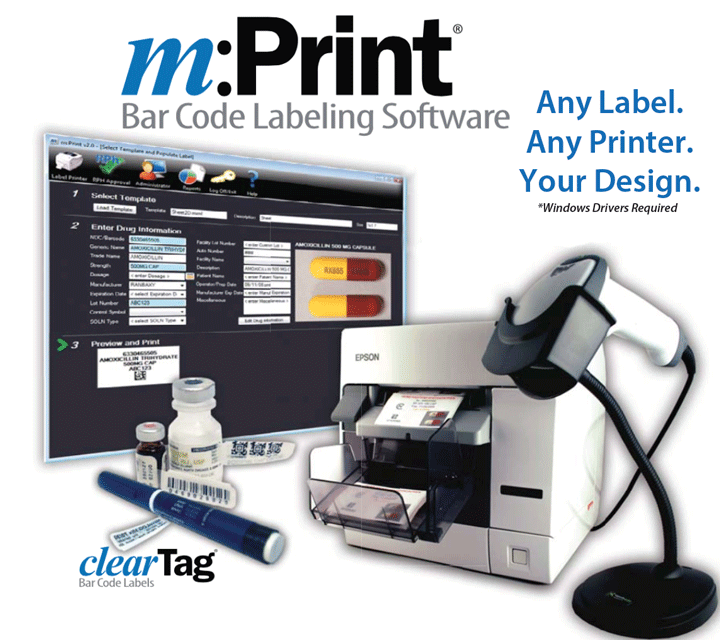 mprint Bar Code Labeling Software